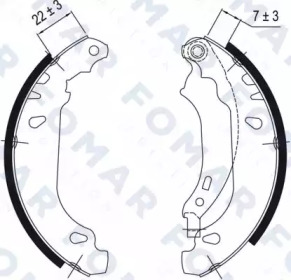FOMAR FRICTION fo9048 -  Комплект тормозных колодок